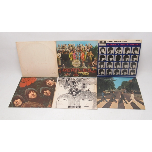 1182A - The Beatles - Rubber Soul MONO PMC 1267 XEX.579, Revolver MONO PMC 7009 XEX.605, Abbey Road PCS 7088... 