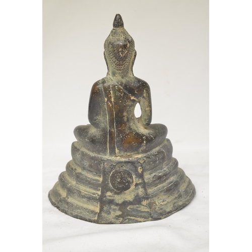 223 - Bronze statue of Buddha, H22cm (Victor Brox collection)