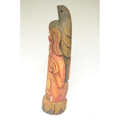 225 - Chinese wooden carved slit drum, (Victor Brox collection)