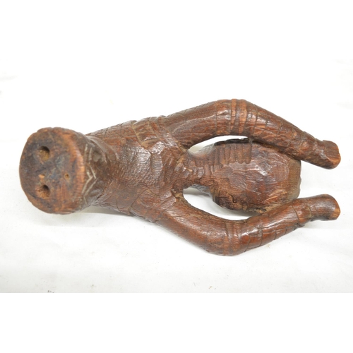 226 - Collection of wood carved figures, most appear Chinese in origin. Largest figure H33cm (7). (Victor ... 