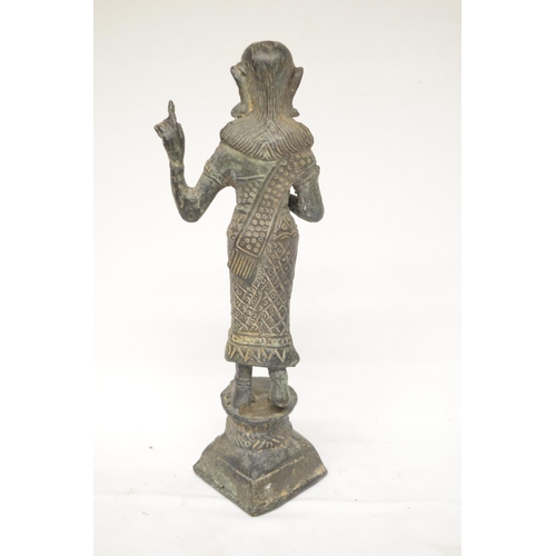 51 - Antique metal statue of Vishnu, H22cm (Victor Brox collection)