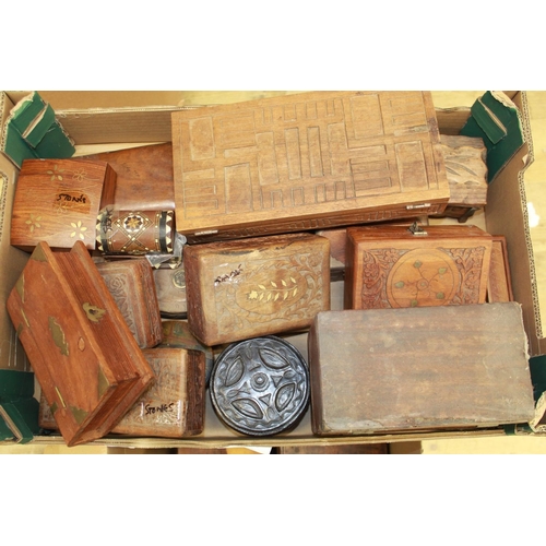 295 - Large collection of various assorted wooden boxes, mostly 20th century(qty.) (Victor Brox collection... 