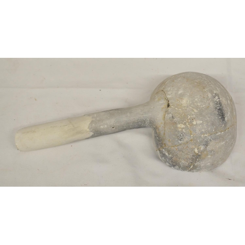 72 - Prehistoric North American Anasazi ceramic ladle (restored), L28cm (Victor Brox collection)