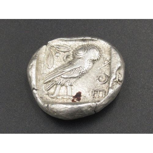 194 - Attica, Athens, Tetradrachm obv. Helmeted head of Athena facing right, rev. Owl standing right, oliv... 