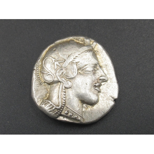 194 - Attica, Athens, Tetradrachm obv. Helmeted head of Athena facing right, rev. Owl standing right, oliv... 