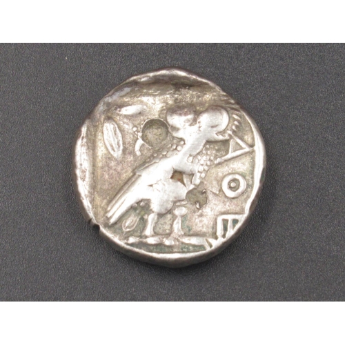 195 - Attica, Athens, Tetradrachm obv. Helmeted head of Athena facing right, rev. Owl standing right, oliv... 