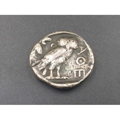 196 - Attica, Athens, Tetradrachm obv. Helmeted head of Athena facing right, rev. Owl standing right, oliv... 