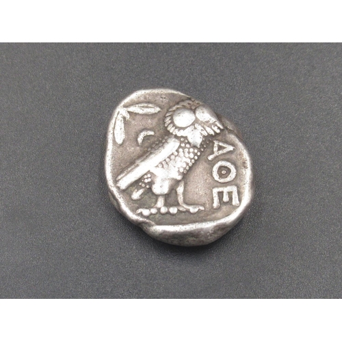 197 - Attica, Athens, Tetradrachm obv. Helmeted head of Athena facing right, rev. Owl standing right, oliv... 