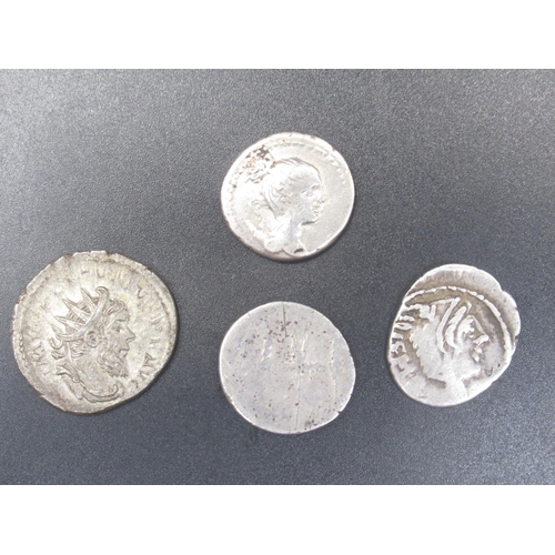 201 - Collection of Ancient coins predominantly Roman to inc. Denarius, etc. from Augustus, Gordian III, T... 