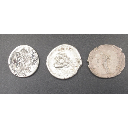 201 - Collection of Ancient coins predominantly Roman to inc. Denarius, etc. from Augustus, Gordian III, T... 