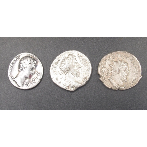 201 - Collection of Ancient coins predominantly Roman to inc. Denarius, etc. from Augustus, Gordian III, T... 