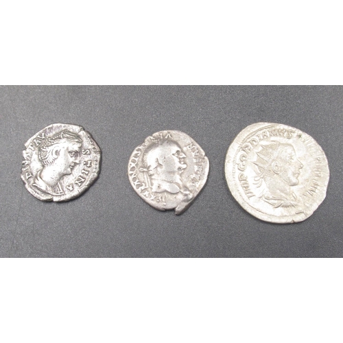 201 - Collection of Ancient coins predominantly Roman to inc. Denarius, etc. from Augustus, Gordian III, T... 