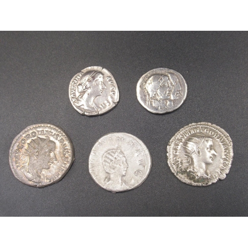 202 - Collection of Ancient coins predominantly Roman to inc. Denarius, etc. from Gordianus Pius, Salonine... 