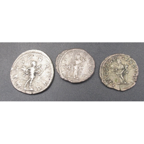 205 - Collection of Ancient coins predominantly Roman to inc. Denarius, etc. from Commodus, Gordianus Pius... 