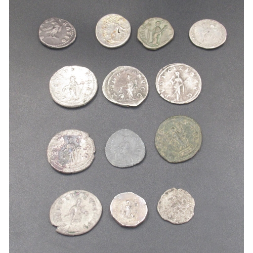 206 - Collection of Ancient coins predominantly Roman to inc. Denarius, etc. from Antoninus Pius, Gordiani... 