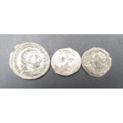 206 - Collection of Ancient coins predominantly Roman to inc. Denarius, etc. from Antoninus Pius, Gordiani... 