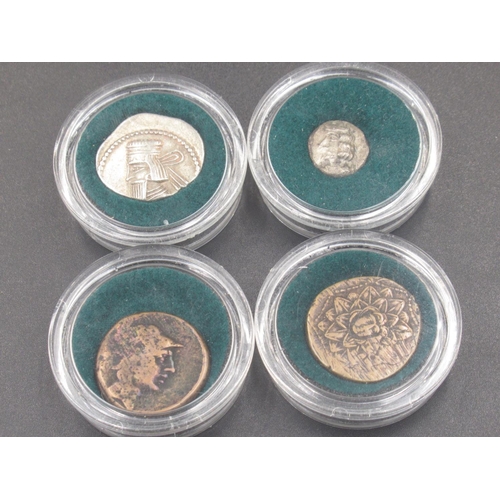 206A - Collection of 14 encapsulated Ancient coins (Victor Brox collection)