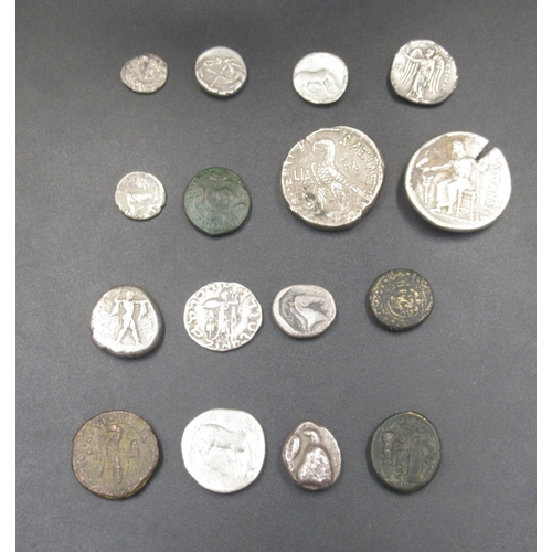 207 - Collection of Ancient Coins, predominantly Greek to inc. Achean League Hemidrachm of Pallantion, Ale... 