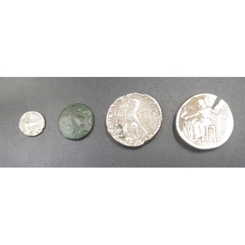 207 - Collection of Ancient Coins, predominantly Greek to inc. Achean League Hemidrachm of Pallantion, Ale... 