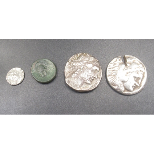 207 - Collection of Ancient Coins, predominantly Greek to inc. Achean League Hemidrachm of Pallantion, Ale... 