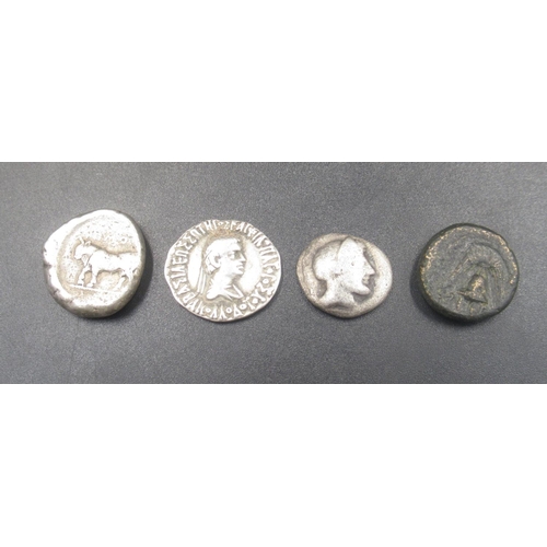 207 - Collection of Ancient Coins, predominantly Greek to inc. Achean League Hemidrachm of Pallantion, Ale... 