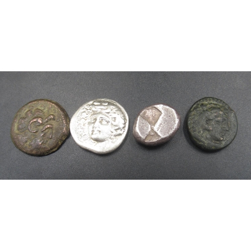 207 - Collection of Ancient Coins, predominantly Greek to inc. Achean League Hemidrachm of Pallantion, Ale... 