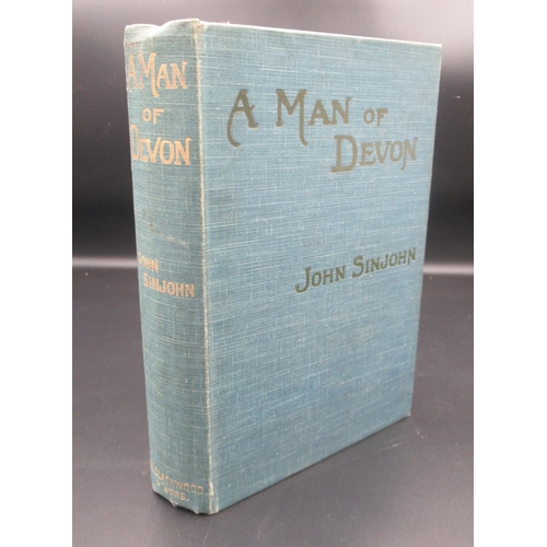 1429 - Sinjohn (John) A Man of Devon, William Blackwood and Sons, 1901, hardback