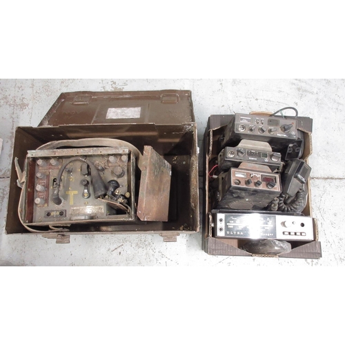 1689 - Three CB radios - Rotel 230, Cybernet Beta 1000 and Sirtel, all CB27/81, with hand sets, an Ultra Ro... 