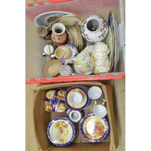 106 - Collection of ceramic tableware to include Victoria (Czech), Paragon, Hayasi Katani, Arthurwood, Alf... 