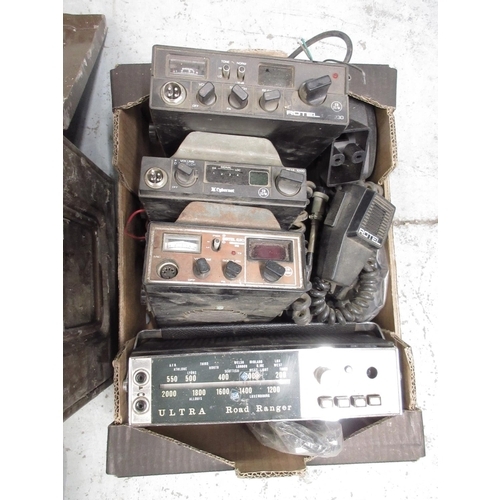 1689 - Three CB radios - Rotel 230, Cybernet Beta 1000 and Sirtel, all CB27/81, with hand sets, an Ultra Ro... 