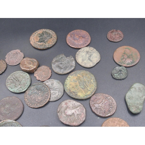 210 - Collection of Ancient coins predominantly Roman to inc. Sestertius, etc. (45 coins) (Victor Brox col... 