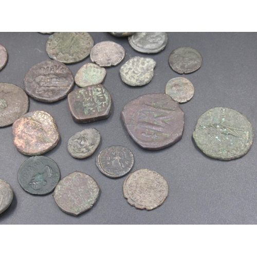 210A - Collection of Ancient coins to inc. Sestertius, etc. from Rome, Celtic tribes, etc. (47 coins) (Vict... 