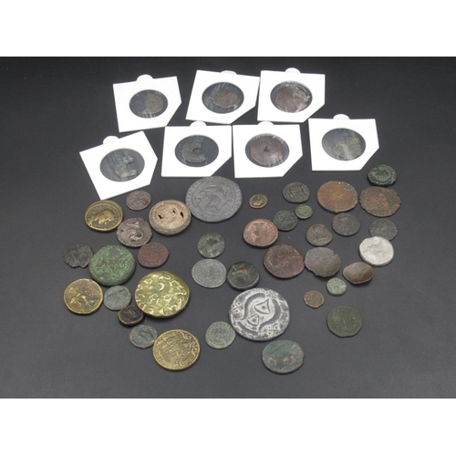 212 - Collection of Ancient coins from Rome, Burma, Medieval period, India, etc. (approx. 45 coins) (Victo... 