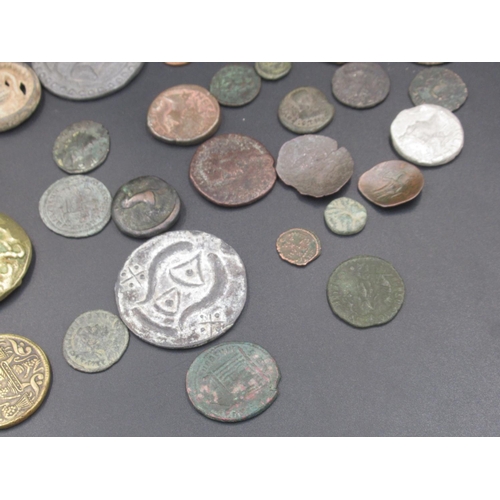 212 - Collection of Ancient coins from Rome, Burma, Medieval period, India, etc. (approx. 45 coins) (Victo... 