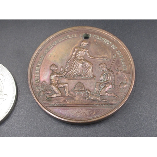 212A - North East Agricultural Association of Ireland bronze medal for 1858 show Amateur class awarded to L... 