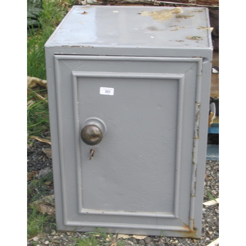 291 - Victorian safe with 2 x internal drawers, (46x46x61cm) (Victor Brox collection)