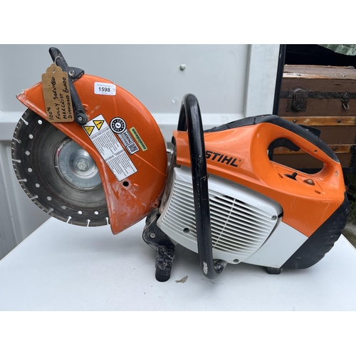 1598 - STIHL TS 410 petrol cut-off circular saw, Marcrist diamond blade