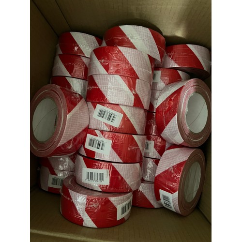 1840 - Approx. 150 rolls of tape, predominantly red and white reinforced tape (5 boxes)