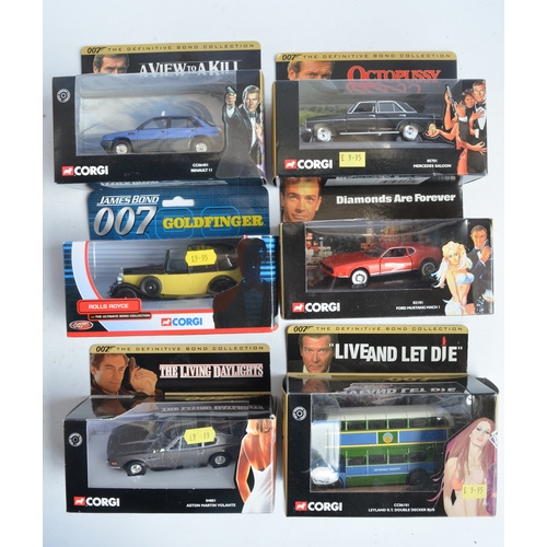 40 - Collection of James Bond themed diecast model vehicles from Corgi to include 2x 04801 The Living Day... 