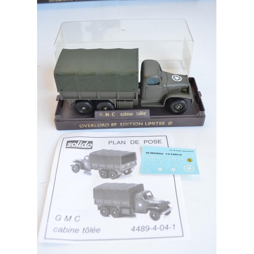 32 - Twelve limited edition 1/50 scale 'Overlord 89' diecast WWII military vehicles from Solido. Models a... 