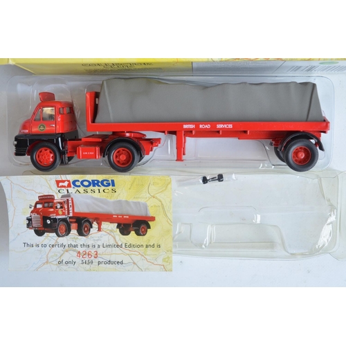 36 - Six limited edition 1/50 scale diecast commercial vehicle models from Corgi to include CC10302 BRS A... 