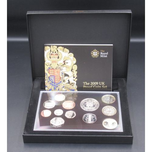 2009 Royal Mint UK Proof Coin Set, in box, 12 coin set to include Kew Gardens 50p