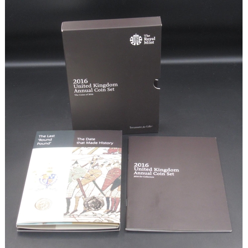 152 - The Royal Mint - 2016 United Kingdom Annual Coin Set, 16 coin set, in original sleeve