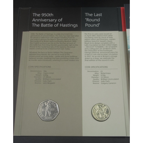 152 - The Royal Mint - 2016 United Kingdom Annual Coin Set, 16 coin set, in original sleeve