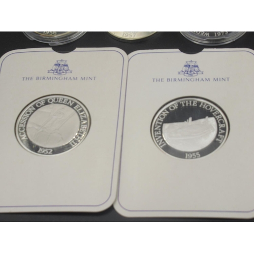 163 - The Birmingham Mint - 26 1977 Queens Silver Jubilee silver proof commemorative coins, marking variou... 