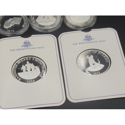 163 - The Birmingham Mint - 26 1977 Queens Silver Jubilee silver proof commemorative coins, marking variou... 