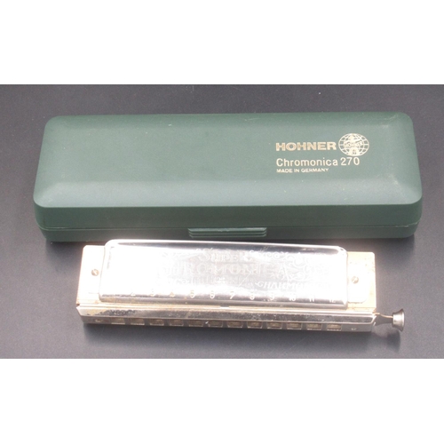 189 - Hohner Chromonica 270 harmonica in original box