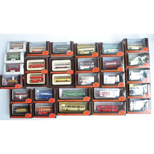 42 - Twenty seven boxed 1/76 scale diecast bus models and model sets from EFE. Contents appear un-display... 