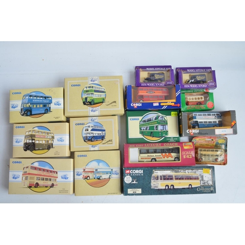 45 - Collection of diecast bus and commercial vehicle models to include 1/50 scale limited editions from ... 
