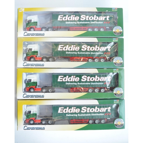 47 - Collection of Eddie Stobart vehicle models to include 4x 1/50 scale articulated lorries from Cararam... 